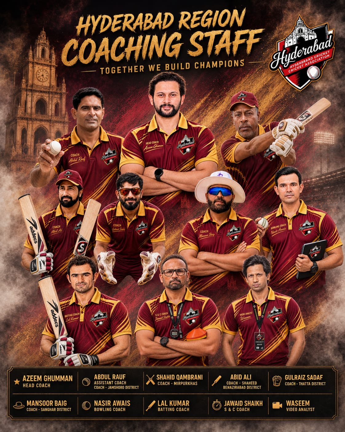 Hyderabad Region coaching staff — Together we build champions